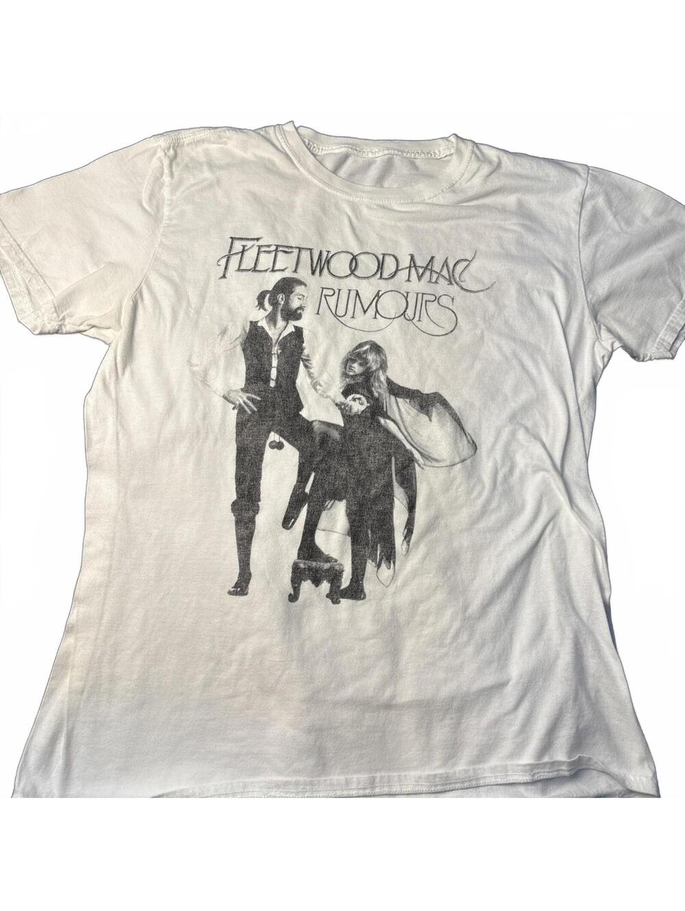Fleetwood Mac Rumours White Graphic T-Shirt Size Large